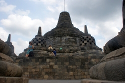Die Spitze von Borobodur