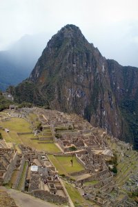 Das klassische Postkartenfoto des Machu Picchu